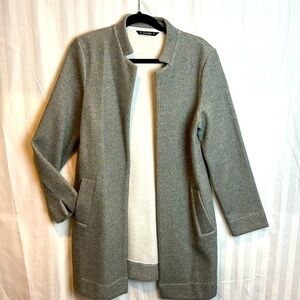 Dunnes Long Trench Coats Open Front Cardigan Casual Dressy Blazer Small RefBRCH2